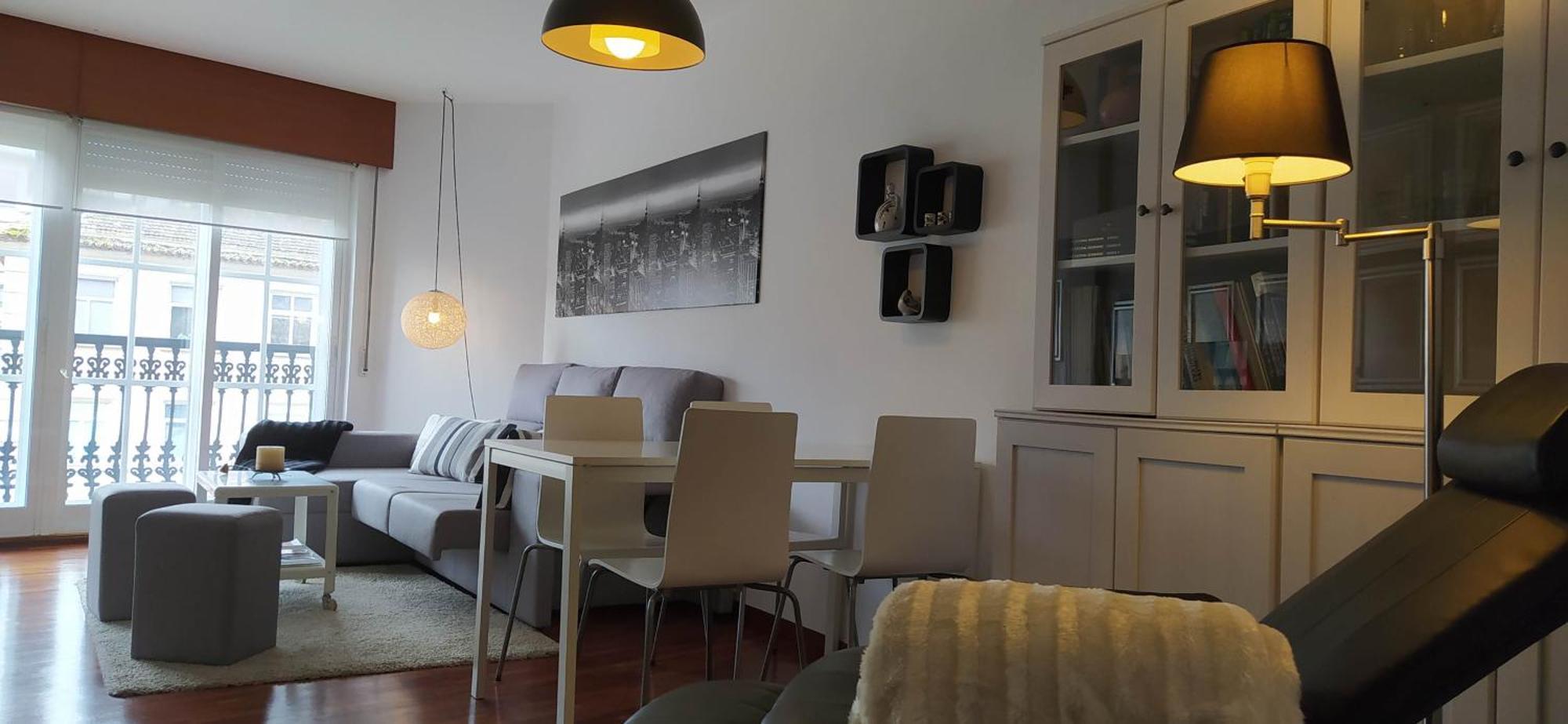 Moderno Y Luminoso 2 Dormitorios Con Todas Las Comodidades En Pontevedra Ciudad Bagian luar foto